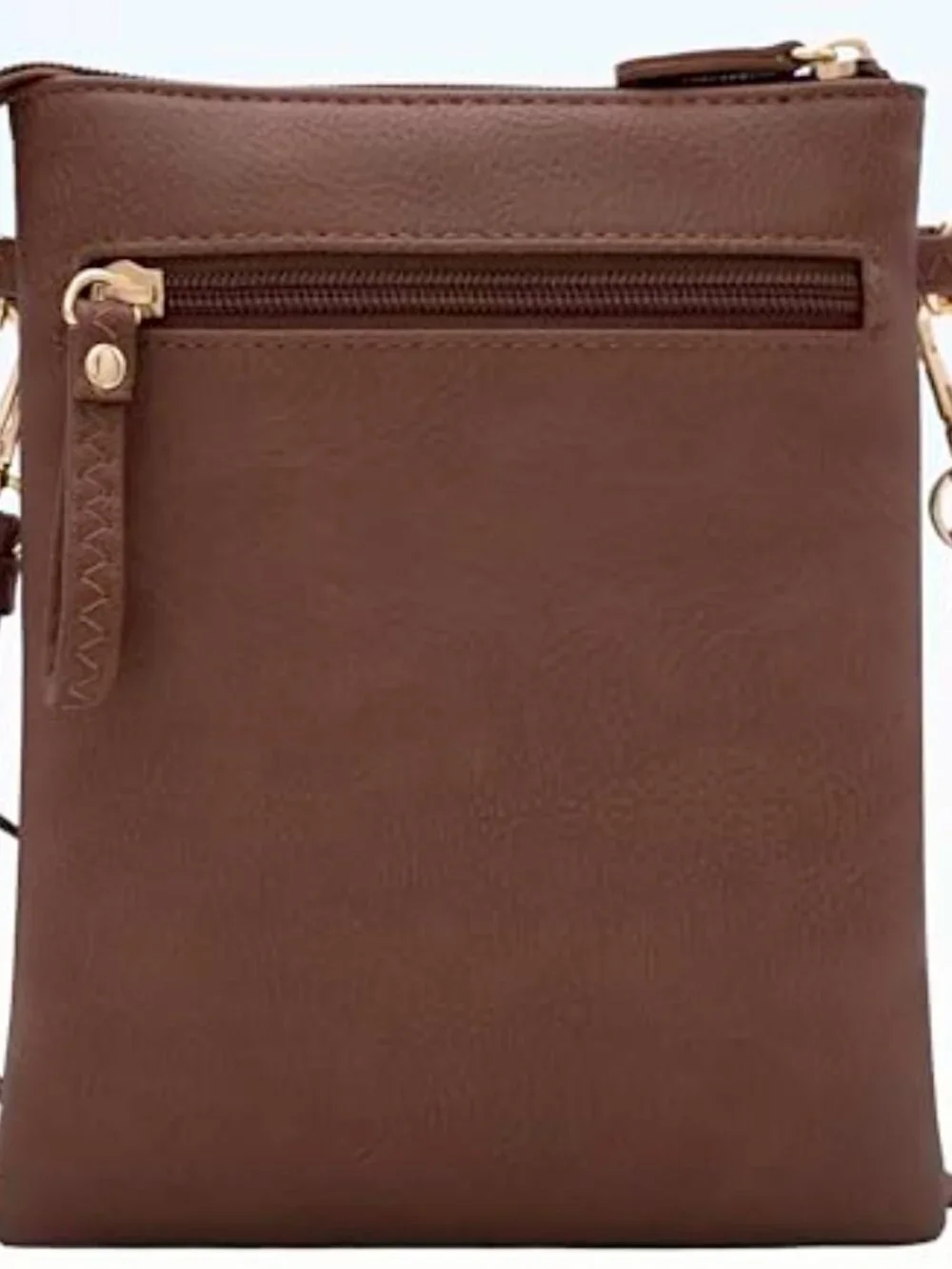 Small Crossbody Bag with Multi Zip Pockets, Detachable Wristlet, Lightweight